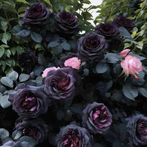 Роза Черная купить по цене от 450р. в интернет-магазине «Посадика» с доставкой почтой в в Коломнае и по всей России – [изображение №1].