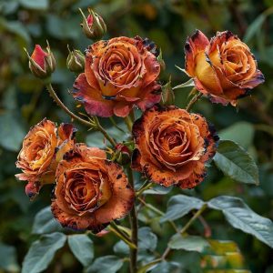 Роза плетистая Оранжевый Бриллиант купить по цене от 450р. в интернет-магазине «Посадика» с доставкой почтой в в Коломнае и по всей России – [изображение №1].